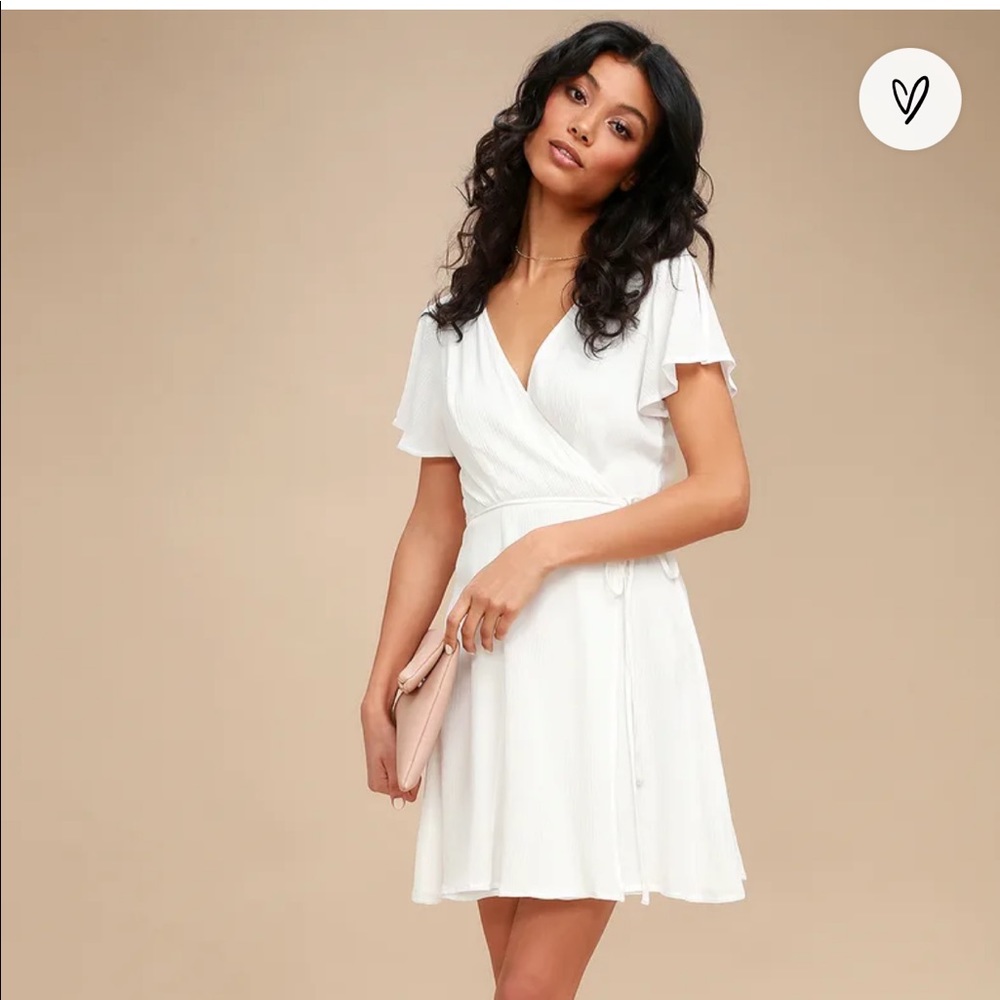 Lulus Harbor Point Wrap Dress